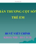 Bài giảng Chấn thương cột sống trẻ em