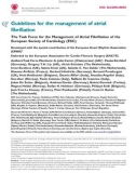 Guidelines for the management of atrial fibrillation