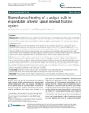 Biomechanical testing of a unique built-in expandable anterior spinal internal fixation system