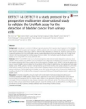 DETECT I & DETECT II: A study protocol for a prospective multicentre observational study to validate the UroMark assay for the detection of bladder cancer from urinary cells