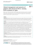 Clinical management and outcome of patients with advanced NSCLC carrying EGFR mutations in Spain