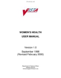 WOMEN'S HEALTH USER MANUAL