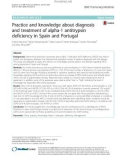 Practice and knowledge about diagnosis and treatment of alpha-1 antitrypsin deficiency in Spain and Portugal