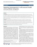 Reporting heterogeneity in self-assessed health among elderly Europeans