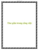 Thư giãn trong công việc