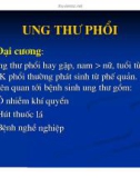 Giải phẫu bệnh ung thư phổi