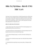 Điều Trị Nội Khoa - Bài 45: UNG THƯ GAN