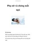 Phụ nữ và chứng mất ngủ