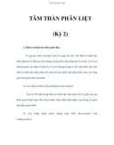 TÂM THẦN PHÂN LIỆT (Kỳ 2)