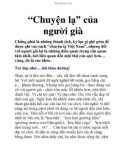 'Chuyện lạ' của người già