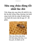 Sữa ong chúa dùng tốt nhất lúc đói