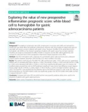 Exploring the value of new preoperative inflammation prognostic score: White blood cell to hemoglobin for gastric adenocarcinoma patients