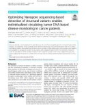 Optimizing Nanopore sequencing-based detection of structural variants enables individualized circulating tumor DNA-based disease monitoring in cancer patients