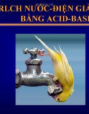 Bài giảng bộ môn Sinh lý bệnh: Rối loạn chức năng nước - Điện giải cân bằng acid-base