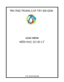 Giáo trình môn Dược lý - Trường trung cấp Tây Sài Gòn