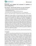 Occurrence and ecological risk assessment of antibiotics in water of Saigon River