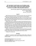 Kết quả điều trị đốt sóng cao tần bệnh nhân ung thư phổi không tế bào nhỏ không mổ được có hóa trị tại Bệnh viện Ung Bướu Nghệ An