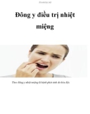 Đông y điều trị nhiệt miệng