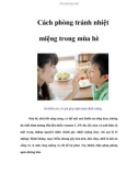 Cách phòng tránh nhiệt miệng trong mùa hè