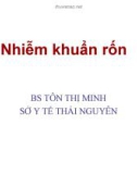 Bài giảng Nhiễm khuẩn rốn - BS. Tôn Thị Minh