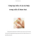 Giúp bạn hiểu rõ các ký hiệu trong cuốn sổ thăm thai