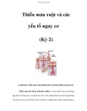 Thiếu máu ruột và các yếu tố nguy cơ (Kỳ 2)