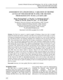 Assessment of longitudinal variation of trophic levels of the red river water, the section from hanoi city to ba lat estuary