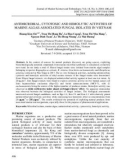 Antimicrobial, cytotoxic and hemolytic activities of marine algae associated fungal isolates in Vietnam