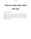 Toan táo nhân chữa bệnh mất ngủ