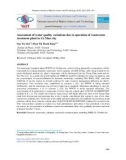 Assessment of water quality variations due to operation of wastewater treatment plant in Ca Mau city