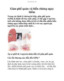 Gian phế quản và biến chứng nguy hiểm