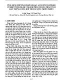 Ứng dụng phương pháp đo đạc acoustic doppler current profiler 3 thành phần trong phân tích đặc trưng dòng rối trong sông thiên nhiên