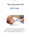 Viêm xoang cũng có thể gây tử vong