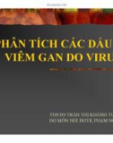 Bài giảng Phân tích các dấu ấn viêm gan do Virus - THS. BS Trần Thị Khánh Tường