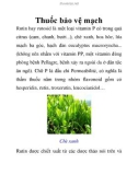 Thuốc bảo vệ mạch