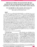 Trích xuất thông tin nguồn nước bề mặt trong đô thị tại thành phố Hồ Chí Minh từ ảnh Sentinel-2 sử dụng thuật toán phân cụm K-means