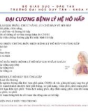 Bài giảng Đại cương bệnh lý hệ hô hấp - ThS. BS Nguyễn Phúc Học