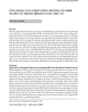 Ứng dụng của chụp cộng hưởng từ (MRI) tuyến vú trong bệnh lý ung thư vú