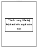 Thuốc trong điều trị bệnh tai biến mạch máu não