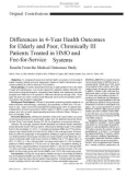 Differences in 4-Year Health Outcomes for Elderly and Poor, Chronically III Patients Treated in HMO and Fee-for-Service Systems