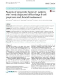 Analysis of prognostic factors in patients with newly diagnosed diffuse large B-cell lymphoma and skeletal involvement