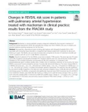 Changes in REVEAL risk score in patients with pulmonary arterial hypertension treated with macitentan in clinical practice: Results from the PRACMA study