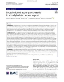 Drug-induced acute pancreatitis in a bodybuilder: A case report