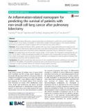 An inflammation-related nomogram for predicting the survival of patients with non-small cell lung cancer after pulmonary lobectomy