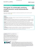 Nomogram for individually predicting overall survival in rectal neuroendocrine tumours