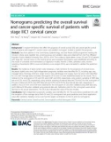 Nomograms predicting the overall survival and cancer-specific survival of patients with stage IIIC1 cervical cancer