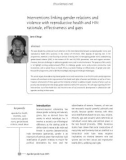 Interventions linking gender relations and violence with reproductive health and HIV: rationale, effectiveness and gaps