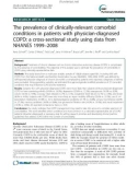 The prevalence of clinically-relevant comorbid conditions in patients with physician-diagnosed COPD: A cross-sectional study using data from NHANES 1999-2008