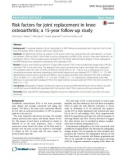 Risk factors for joint replacement in knee osteoarthritis; a 15-year follow-up study