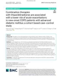 Combination therapies with thiazolidinediones are associated with a lower risk of acute exacerbations in new-onset COPD patients with advanced diabetic mellitus: A cohort-based case–control study